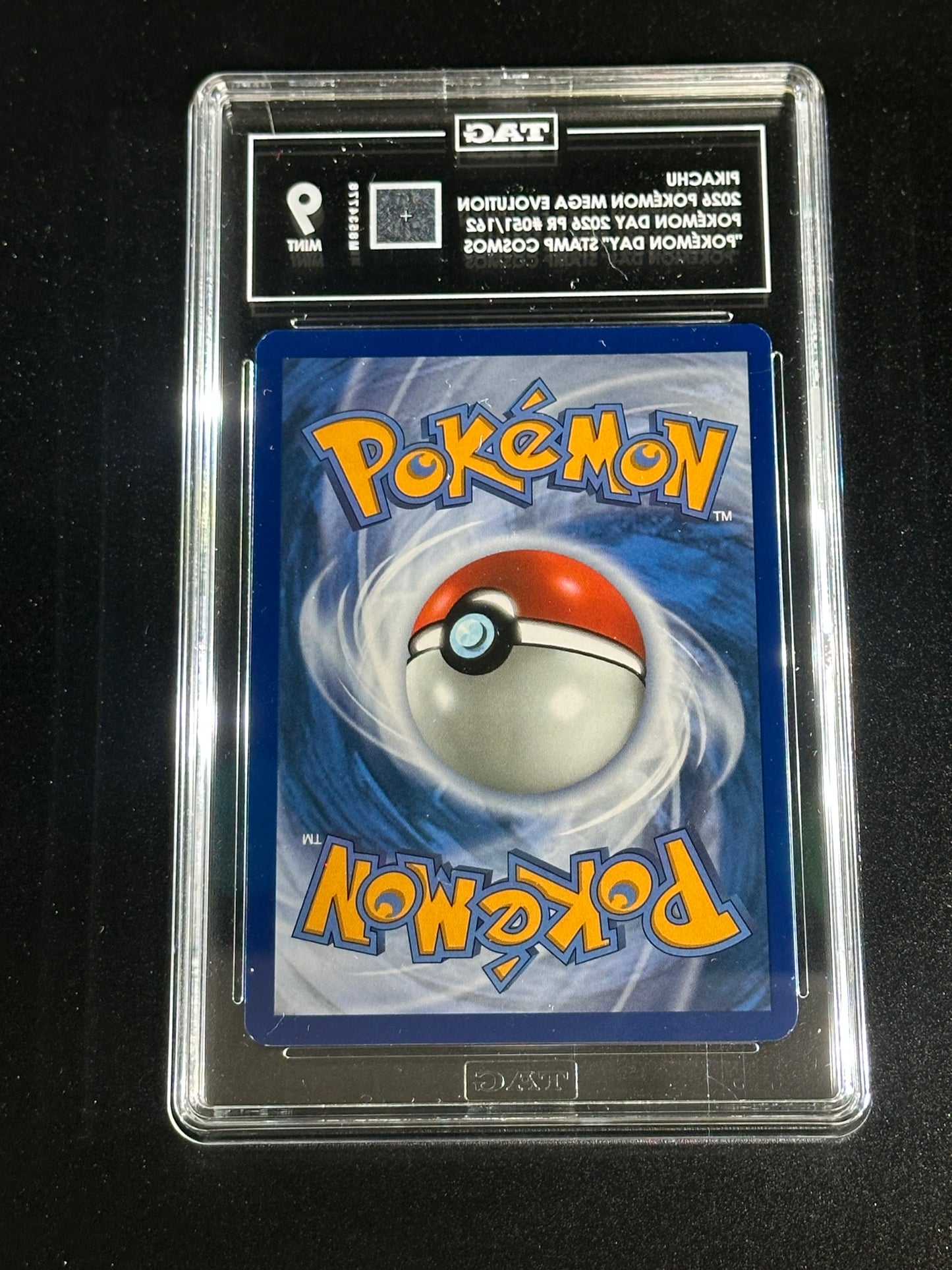 Pokemon Pikachu 051/162 Pokemon Day 2026 Promo Mega Evolution TAG 9 Mint (4)
