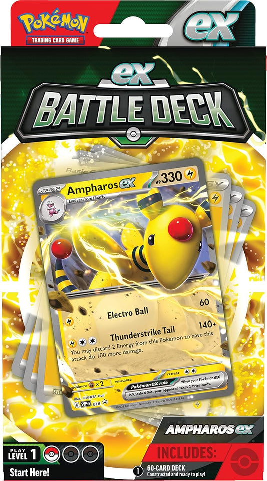 Pokémon TCG: Ampharos ex Battle Deck (Ready-to-Play 60-Card Deck)