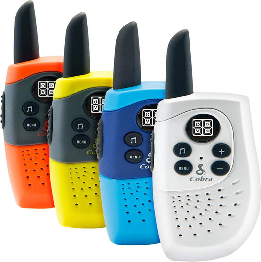 Cobra Walkie Talkie FRS Radios 4PK Family Value Set