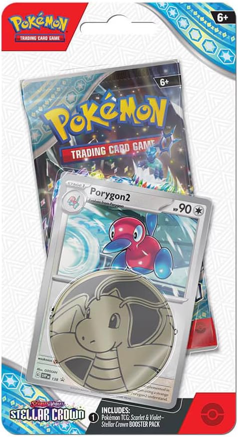 Pokemon TCG: Scarlet & Violet - Stellar Crown Checklane Blister Pack - Porygon
