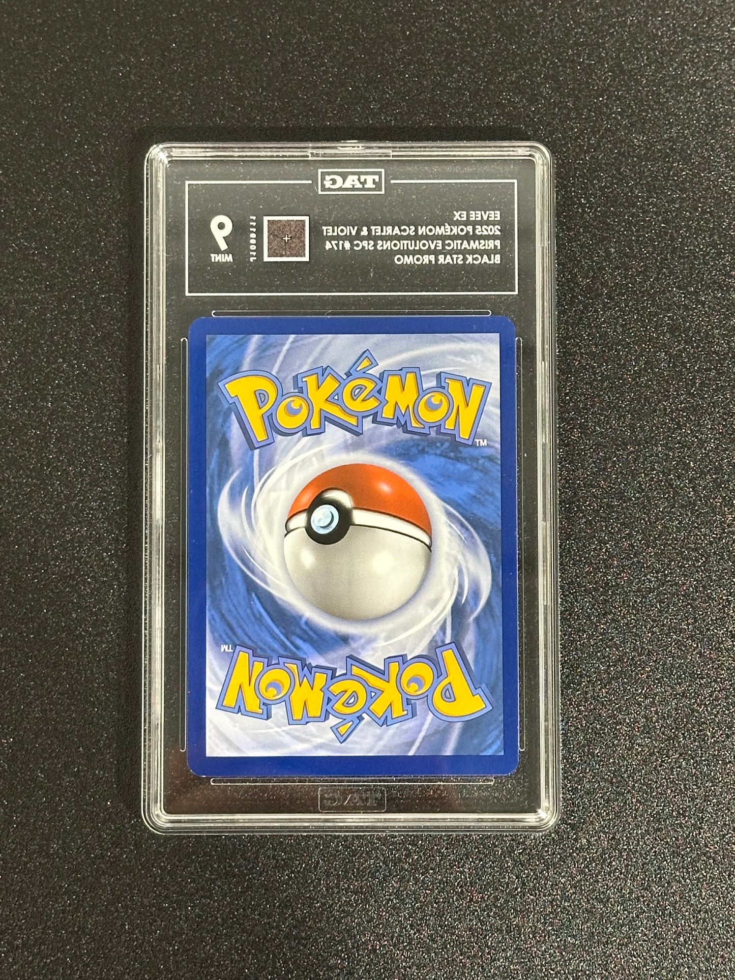 Pokemon Eevee ex 174 Black Star Promo Prismatic Evolutions TAG 9 MINT