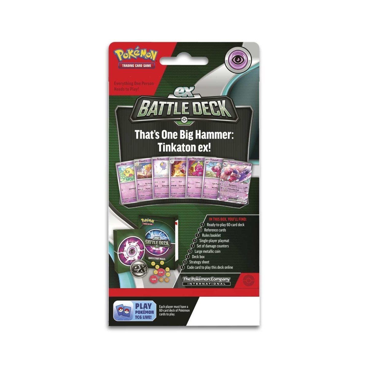 Pokémon TCG: Tinkaton ex Battle Deck (Ready-to-Play 60-Card Deck)
