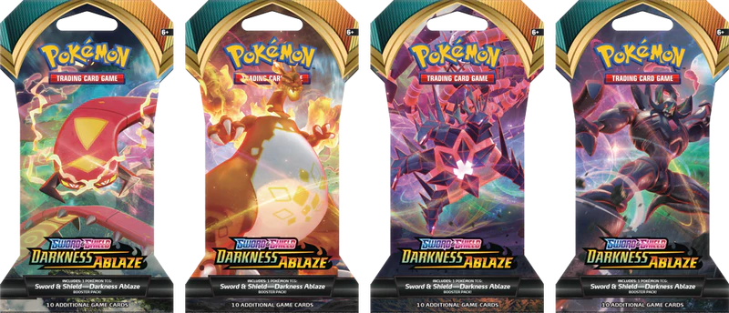 Pokémon TCG: Sword & Shield-Darkness Ablaze Sleeved Booster Pack