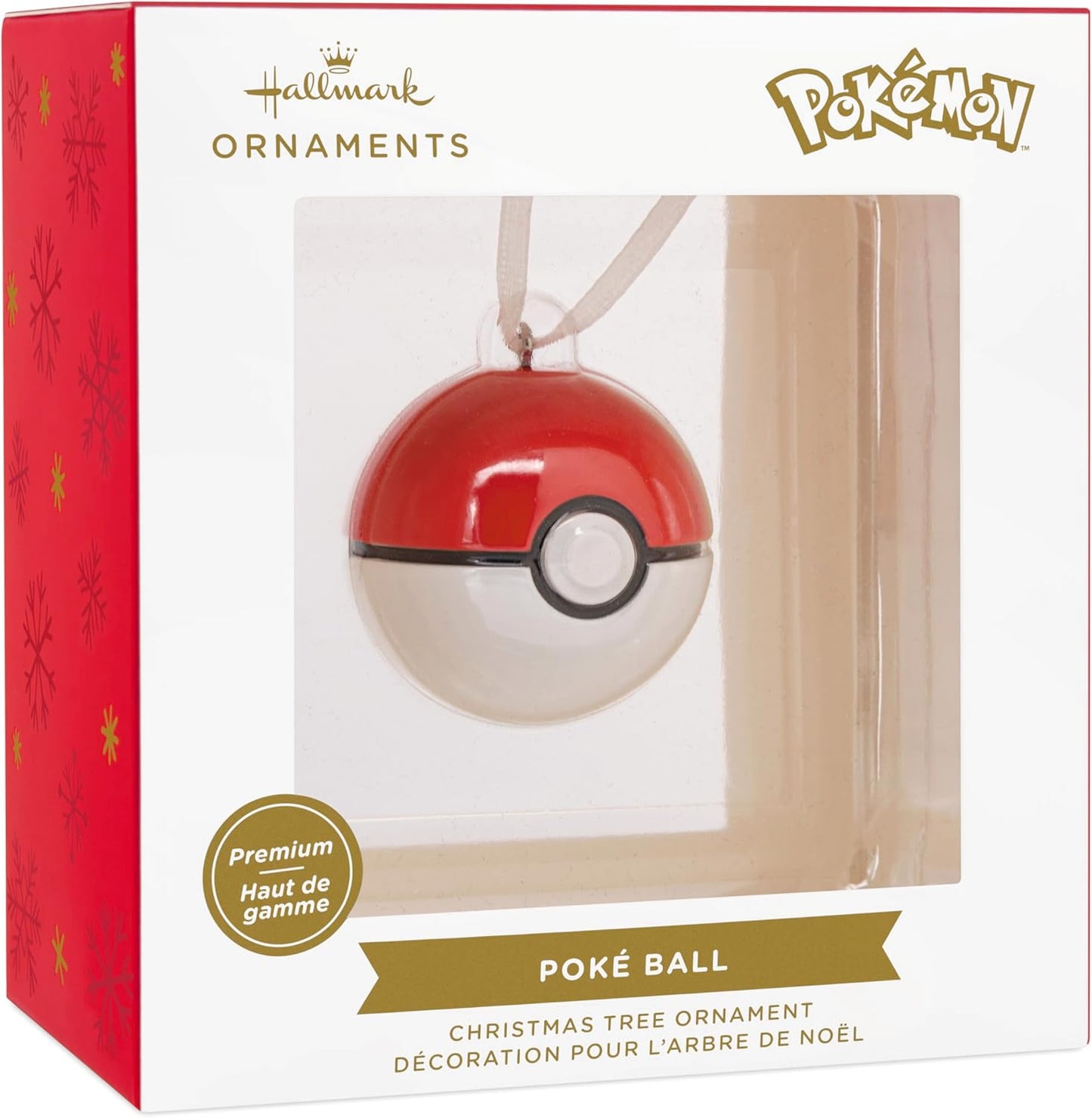 Hallmark Pokémon Poké Ball Christmas Ornament, Premium Metal