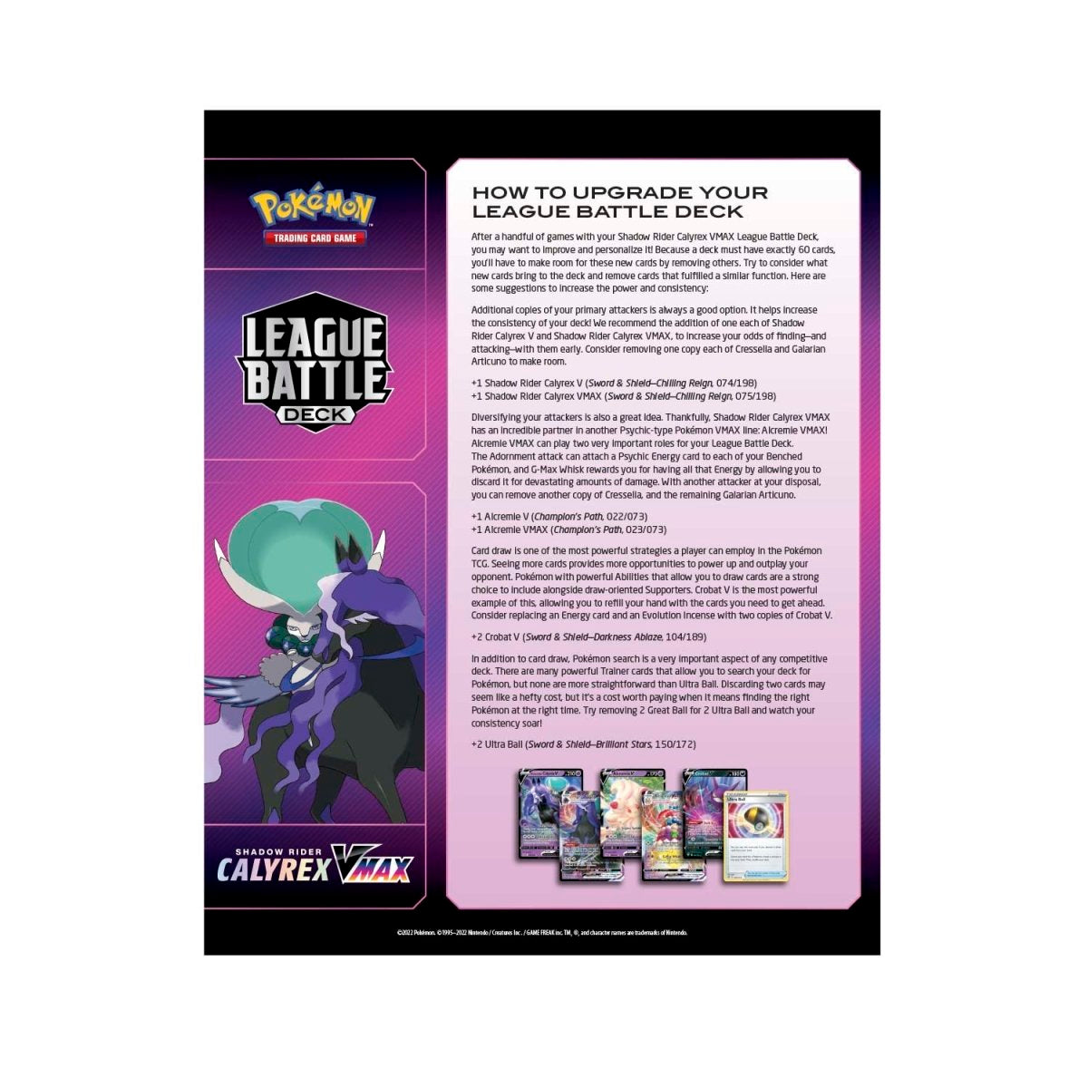 Pokémon TCG: Shadow Rider Calyrex VMAX League Battle Deck