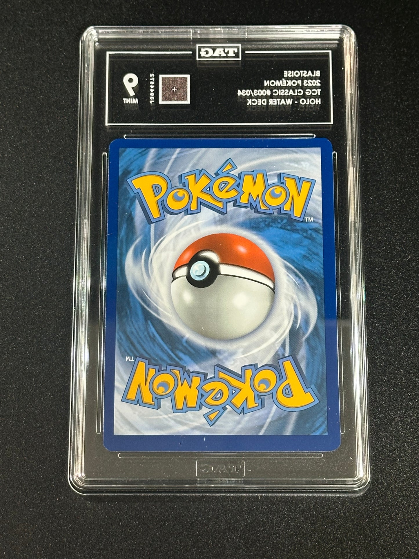Pokemon Blastoise 003/034 Holo TCG Classic TAG 9 MINT