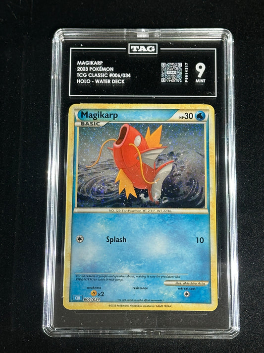 Pokemon Magikarp 006/034 Holo TCG Classic TAG 9 Mint