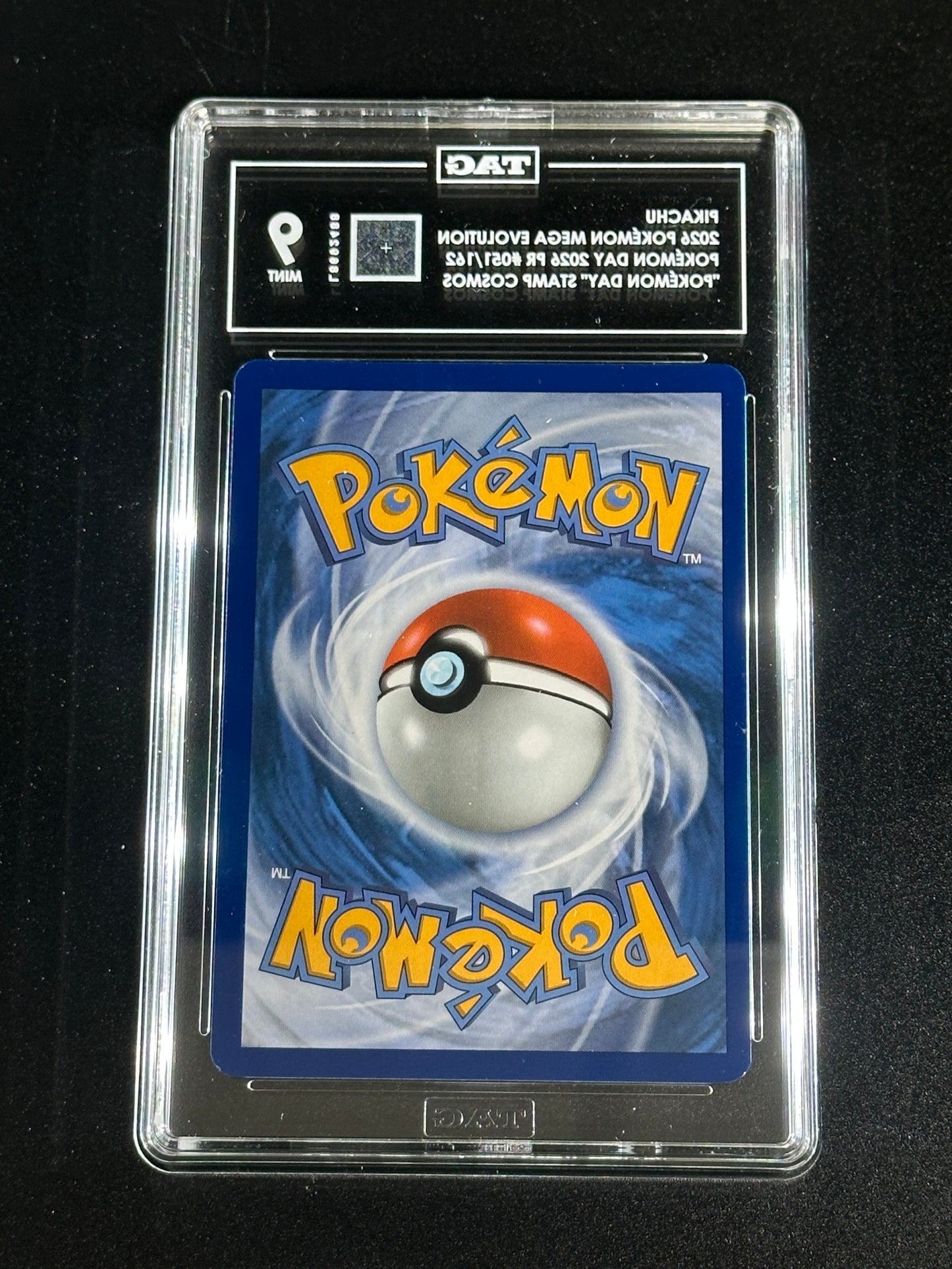 Pokemon Pikachu 051/162 Pokemon Day 2026 Promo Mega Evolution TAG 9 Mint