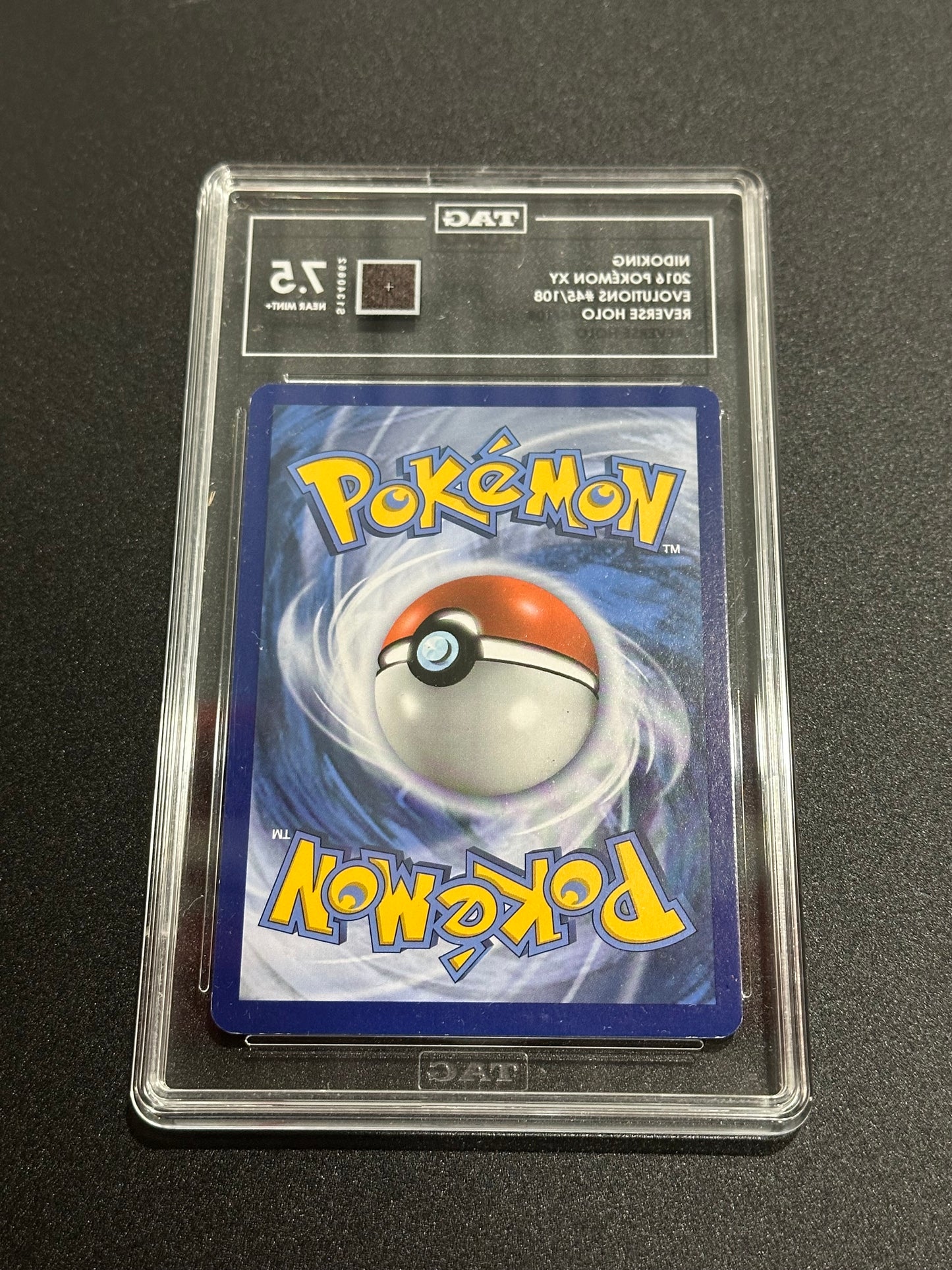 Pokemon Nidoking 45/108 Reverse Holo XY Evolutions TAG 7.5 NM+