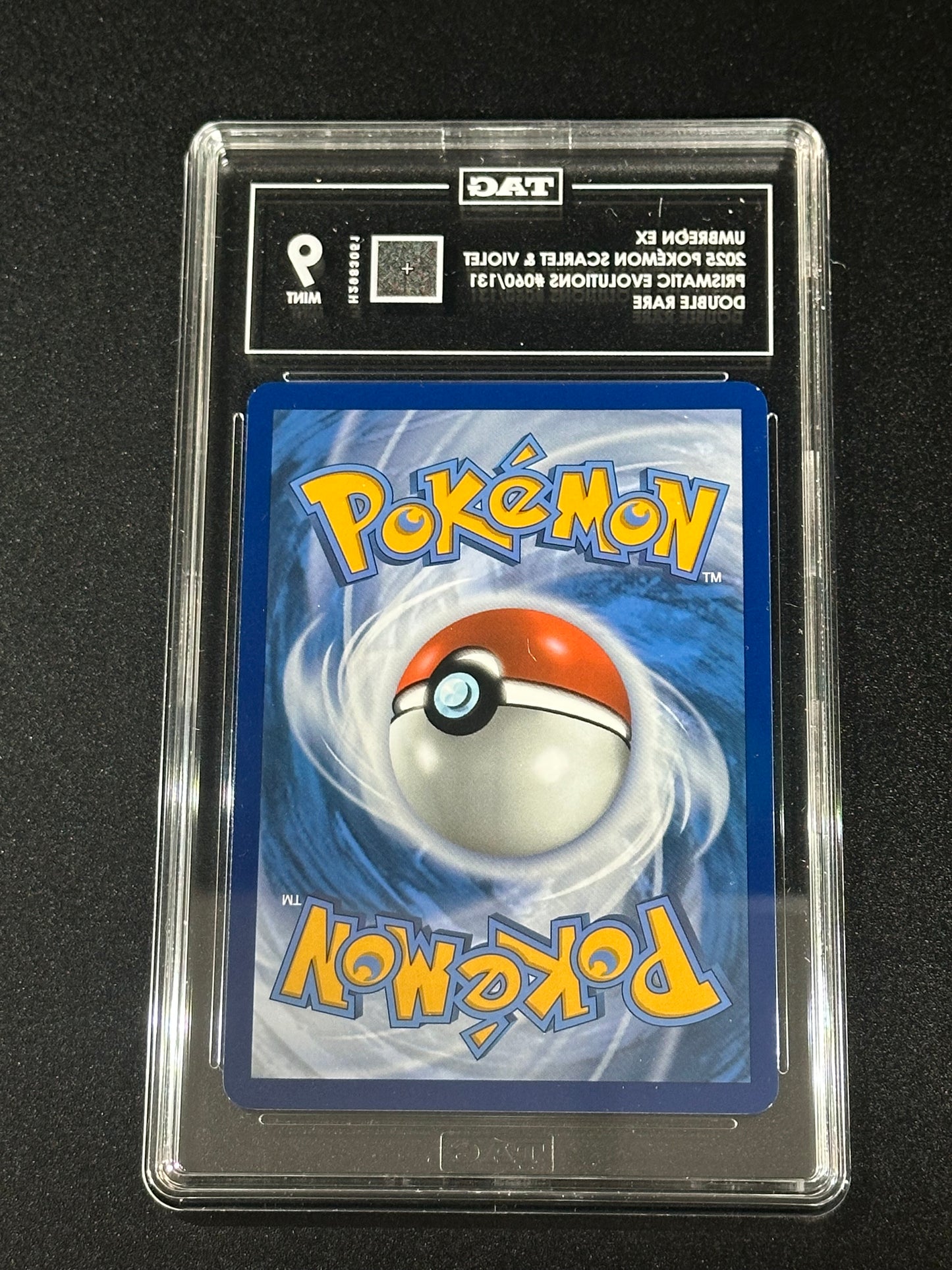 Pokemon Umbreon ex 060/131 Double Rare Prismatic Evolutions TAG 9 MINT
