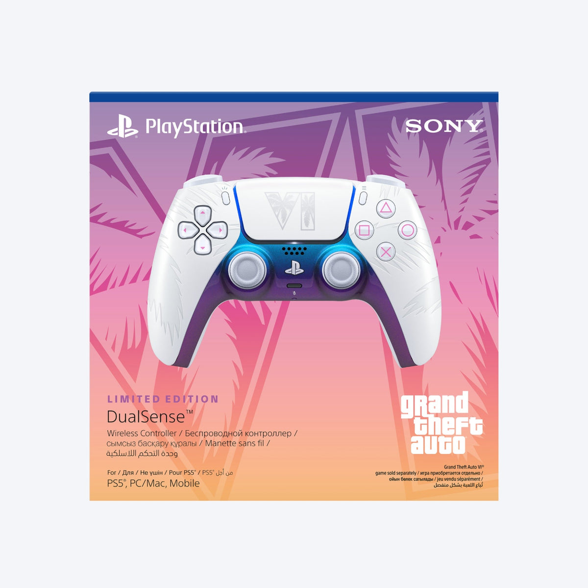 DualSense Wireless Controller — Grand Theft Auto VI White Limited Edition front