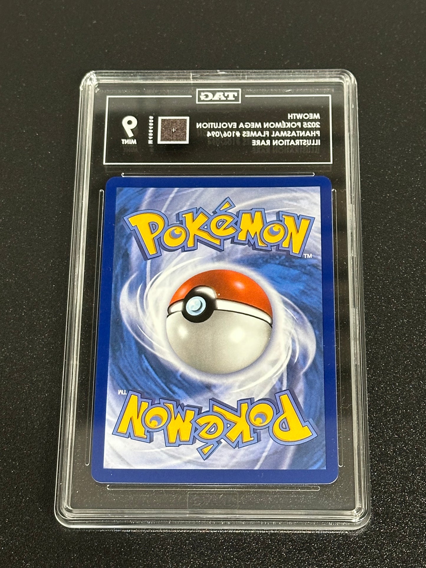 Pokemon Meowth 106/094 Illustration Rare Phantasmal Flames TAG 9 MINT