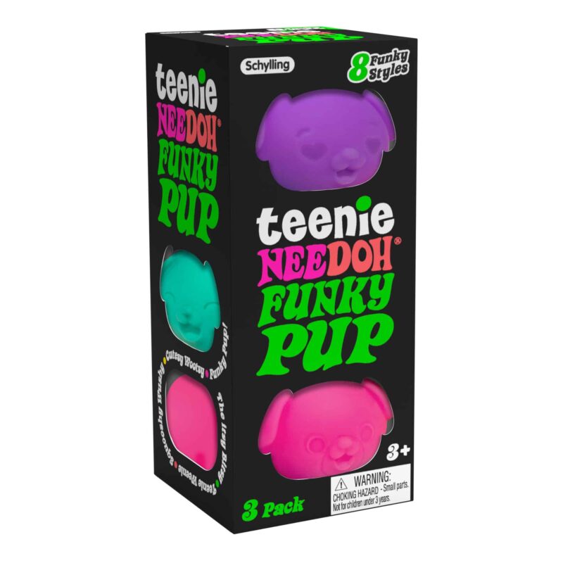 Schylling Teenie NeeDoh Funky Pup (3 Pack)