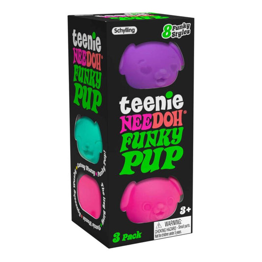 Schylling Teenie NeeDoh Funky Pup (3 Pack)