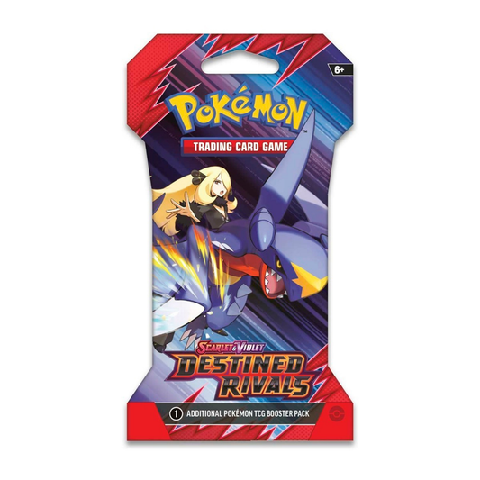 Pokemon TCG: Scarlet & Violet Destined Rivals Sleeve Booster - Cynthia and Garchomp ex