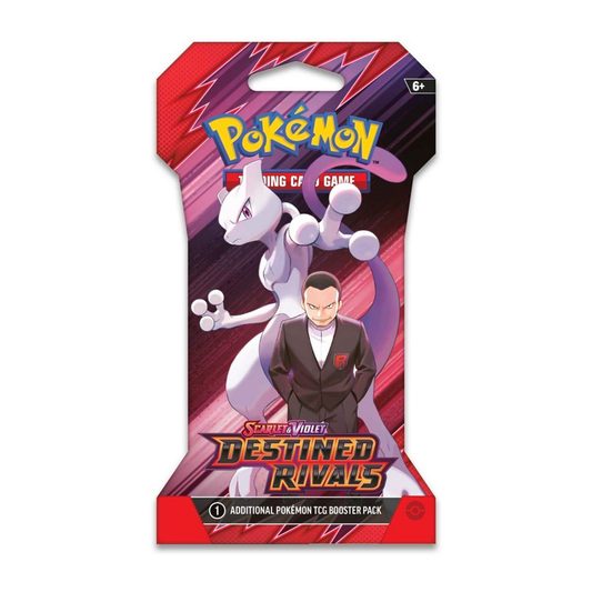 Pokemon TCG: Scarlet & Violet Destined Rivals Sleeve Booster - Mewtwo ex under the command of Giovanni