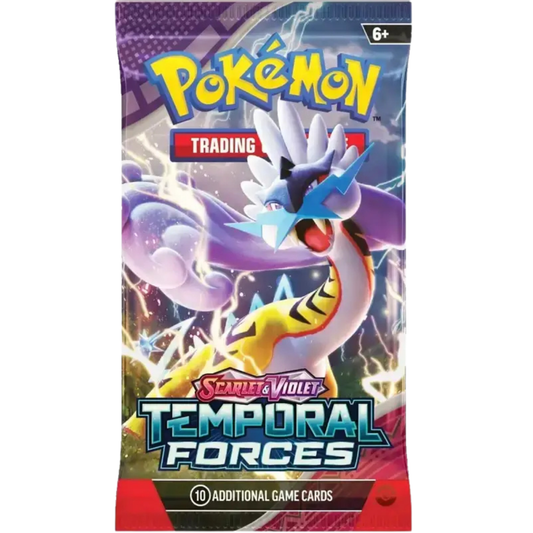 Pokémon TCG: Scarlet & Violet-Temporal Forces Booster Pack (10 Cards) - Raging Bolt ex
