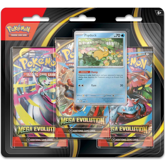 Pokémon TCG: Mega Evolution 3 Booster Packs & Psyduck Promo Card