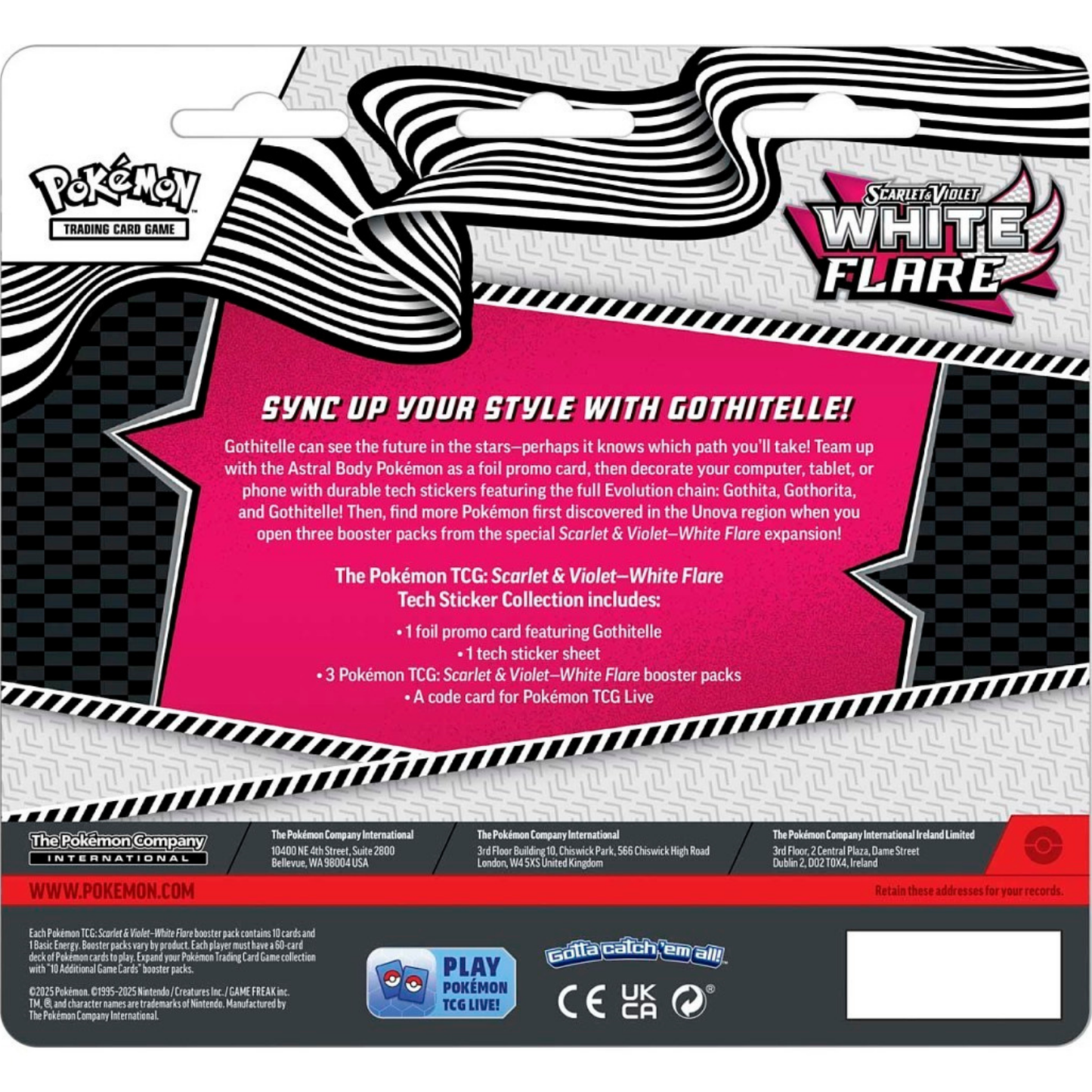 Pokemon TCG: Scarlet & Violet— White Flare Tech Sticker Collection