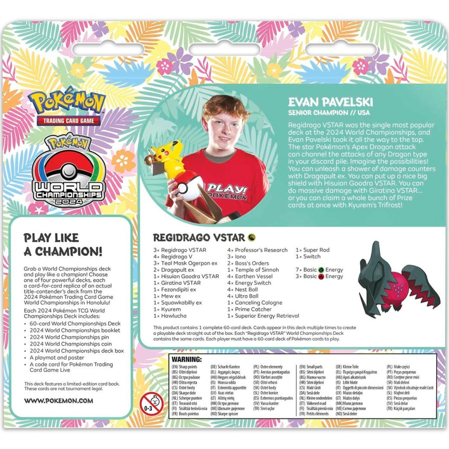 Pokemon TCG: 2024 World Championships Deck Evan Pavelski - Regidrago Vstar