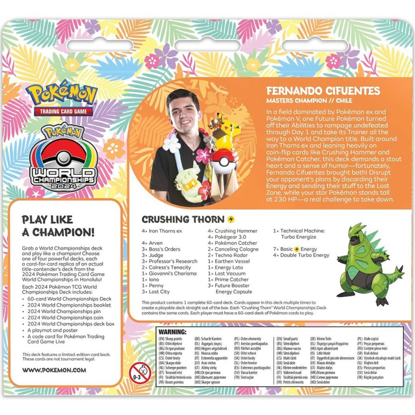 Pokemon TCG: 2024 World Championships Deck Fernando Cifuentes - Crushing Thorn