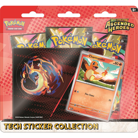 Pokémon TCG: Mega Evolution-Ascended Heroes Tech Sticker Collection - Charmander