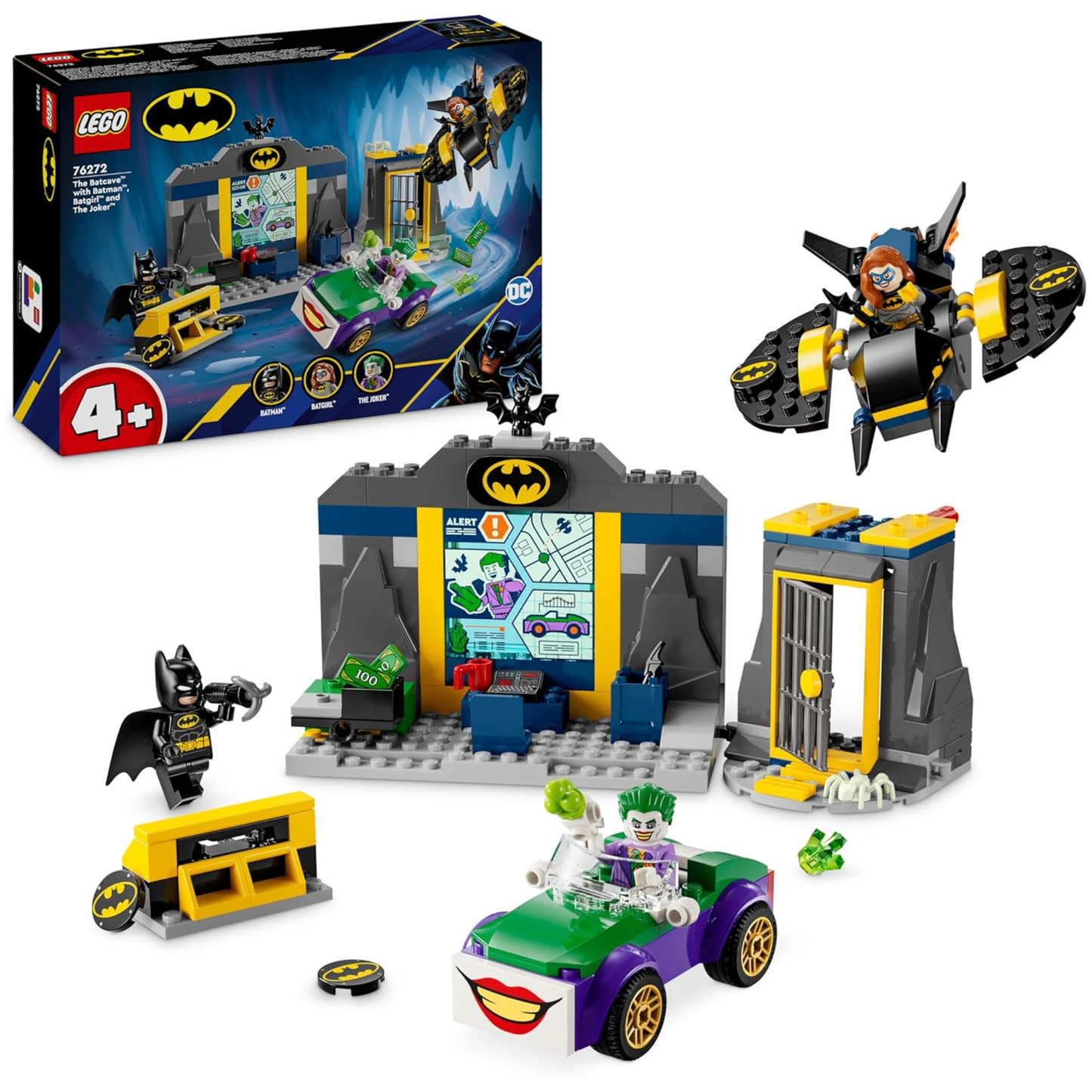 LEGO DC: Batcave with Batman, Batgirl & The Joker Building Set (76272)