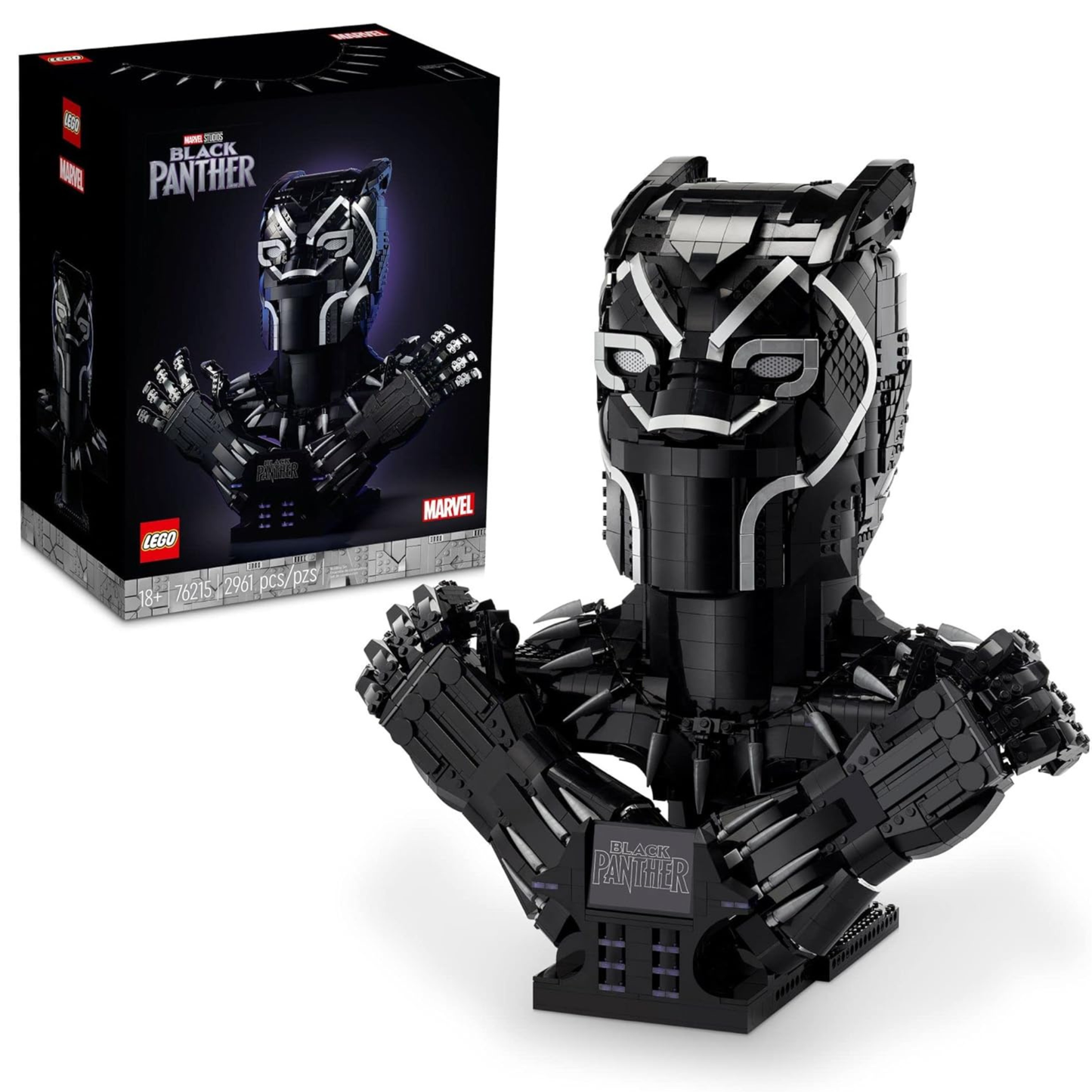 LEGO Marvel: Black Panther King T’Challa Model Building Kit (76215)