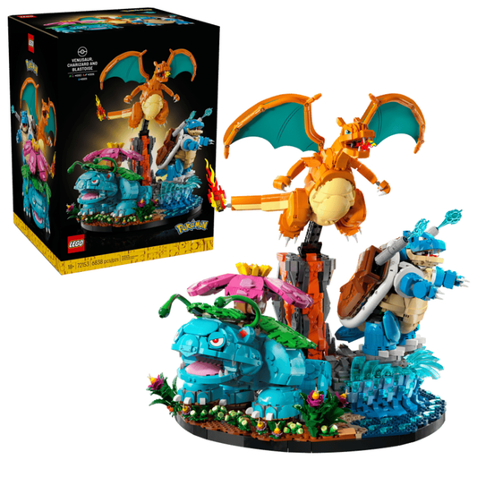 LEGO Pokémon: Venusaur, Charizard & Blastoise Building Set (72153)