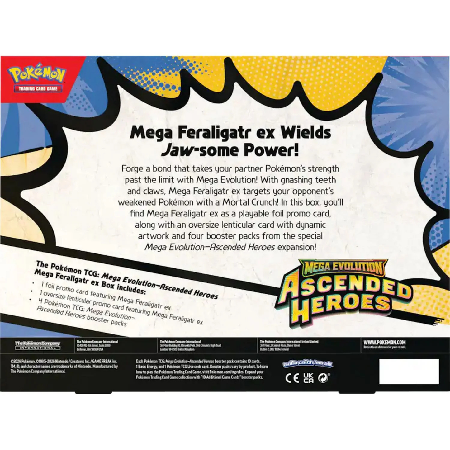 Pokemon TCG: Ascended Heroes Mega Feraligatr ex Box