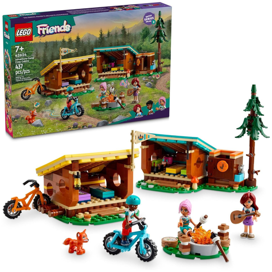 LEGO Friends: Adventure Camp Cozy Cabins Building Set 42624