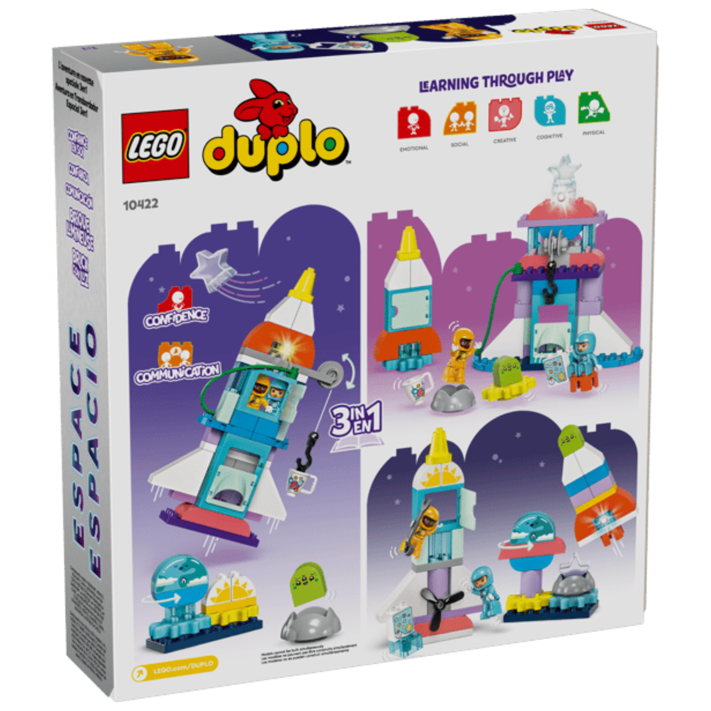 LEGO DUPLO: 3in1 Space Shuttle Adventure Building Set 10422