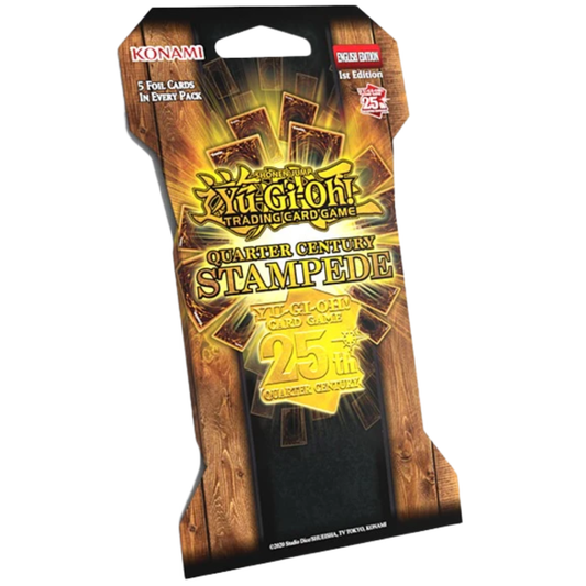 Yu-Gi-Oh! Quarter Century Stampede Blister Pack (5 Foil Cards, 1st Edition)