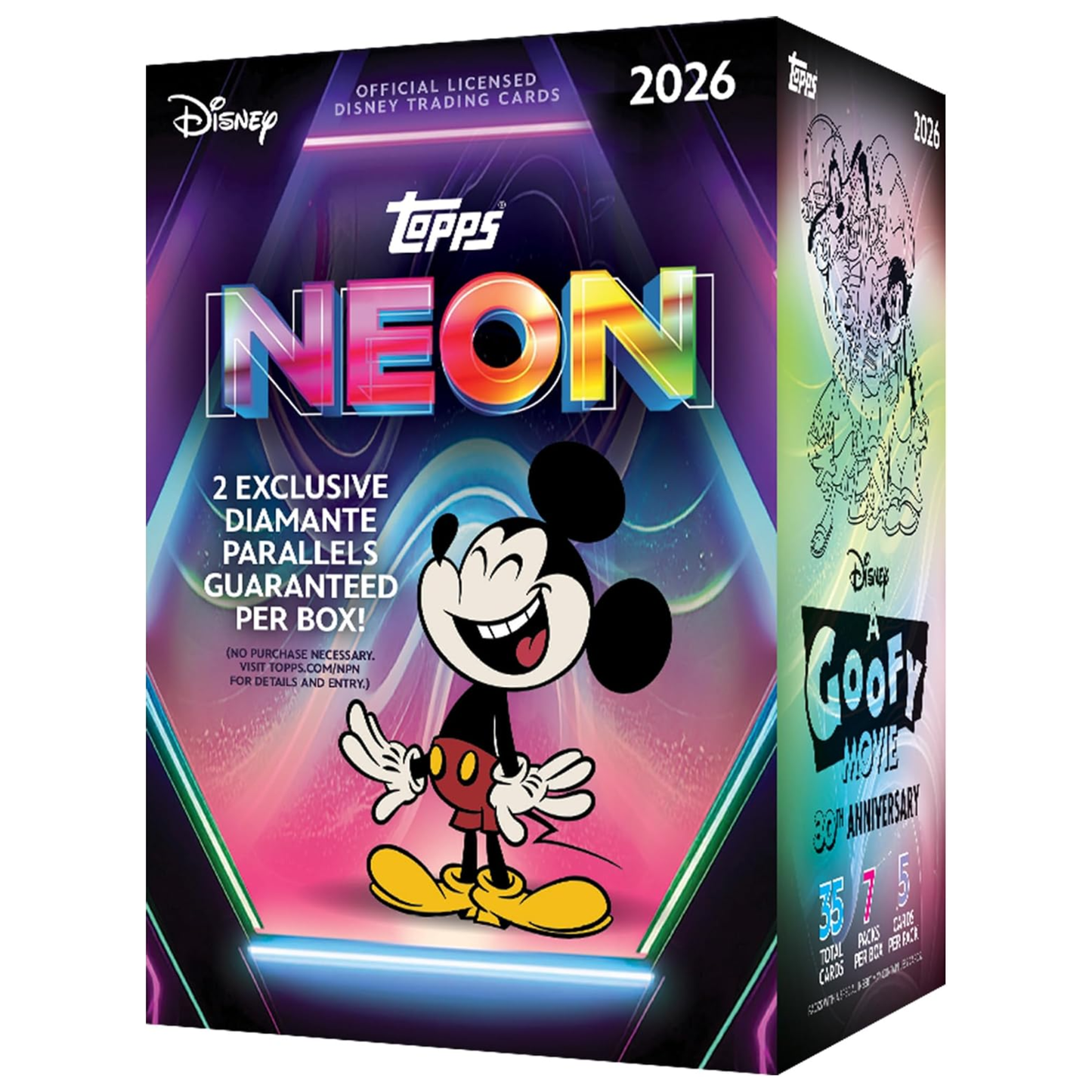 2026 Topps Neon Disney Trading Cards Box