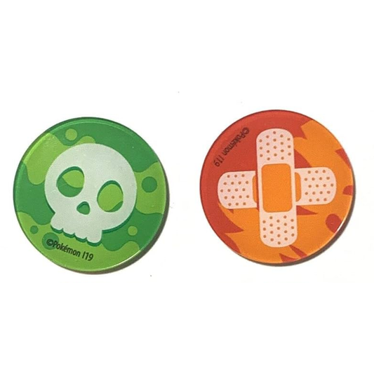 Pokémon TCG: Poison & Burn Condition Markers (Colored Edition)