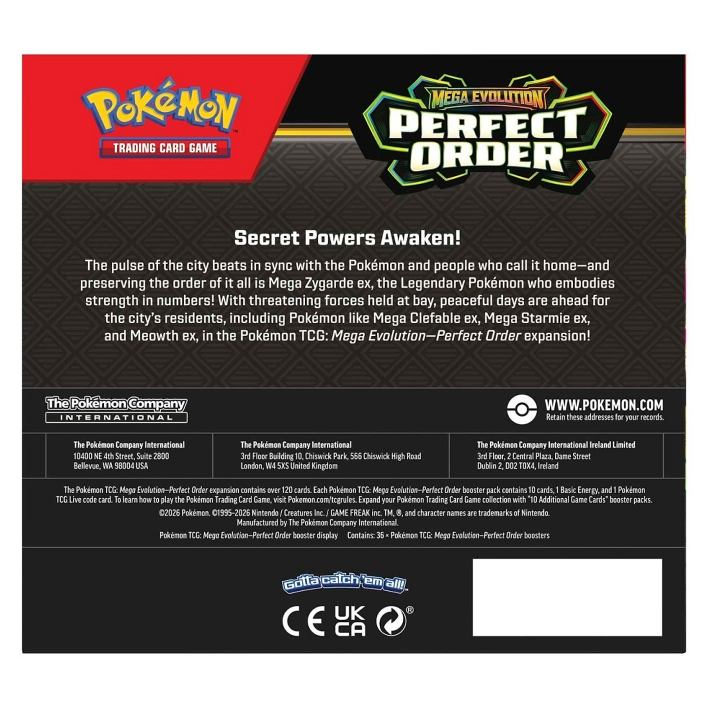 Pokémon TCG Mega Evolution – Perfect Order Booster Box