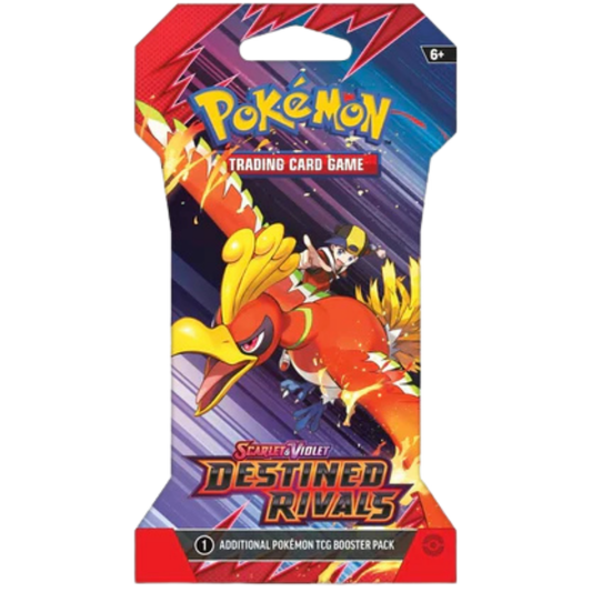 Pokemon TCG: Scarlet & Violet Destined Rivals Sleeve Booster - Ethan and Ho-Oh ex