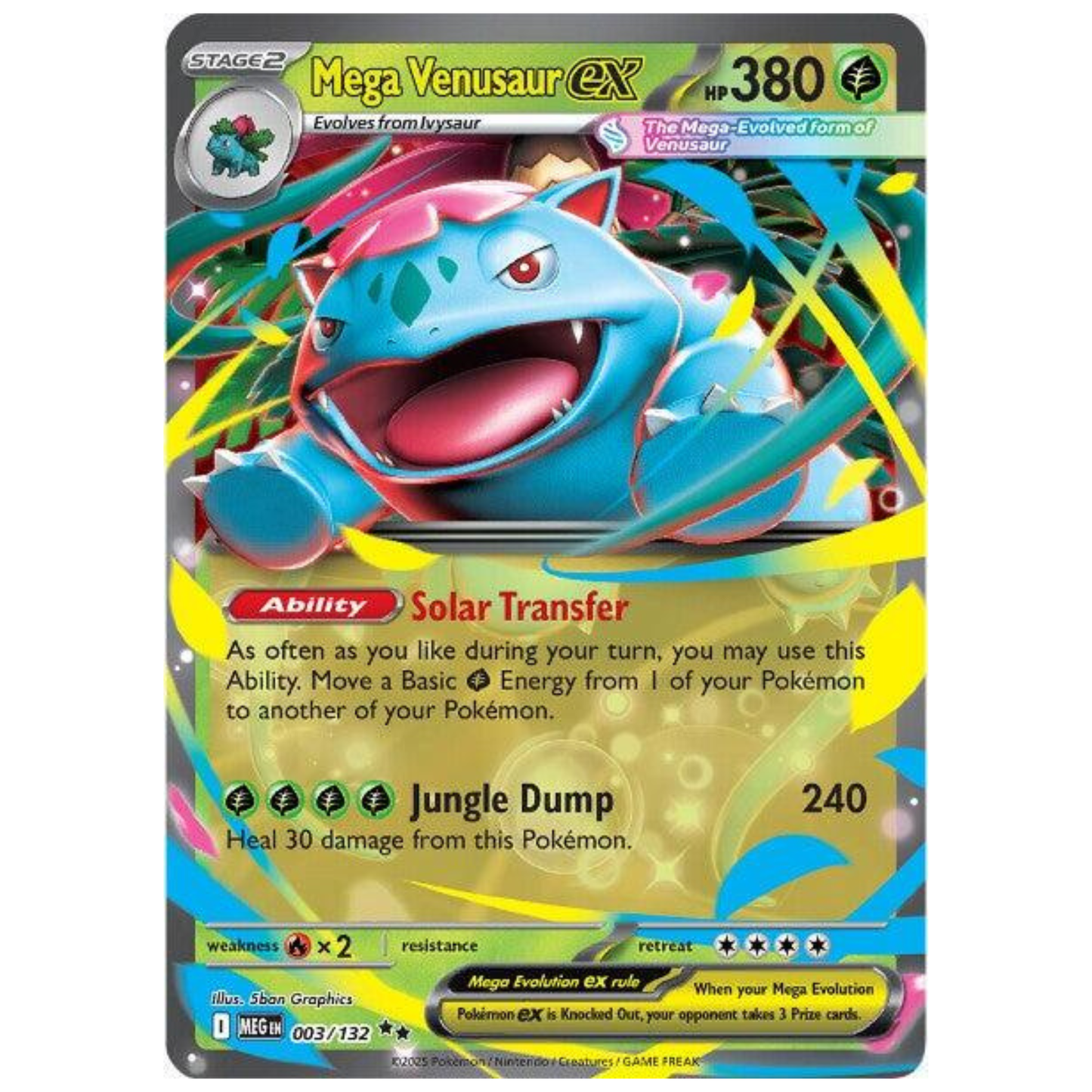 Pokémon TCG: Mega Venusaur ex #3 – Mega Evolution Single Card