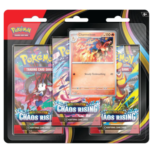 Pokémon TCG: Mega Evolution—Chaos Rising Triple Booster Blister Pack
