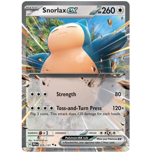 Pokémon TCG: Snorlax ex #76 – Prismatic Evolutions Single Card