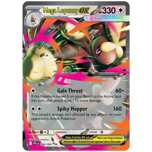 Pokémon TCG: Mega Lopunny ex #84 – Phantasmal Flames Single Card