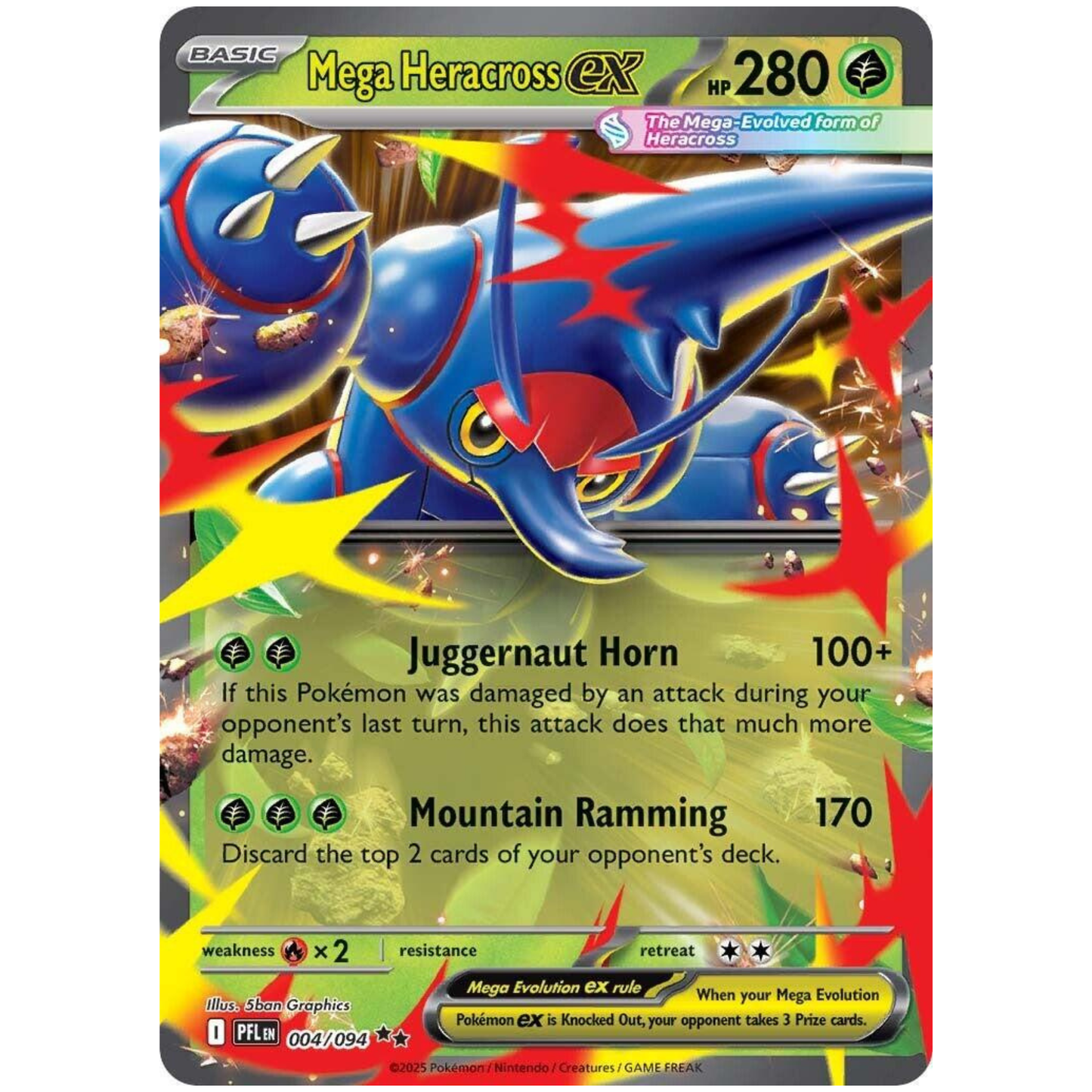 Pokémon TCG: Mega Heracross ex #4 – Phantasmal Flames Single Card