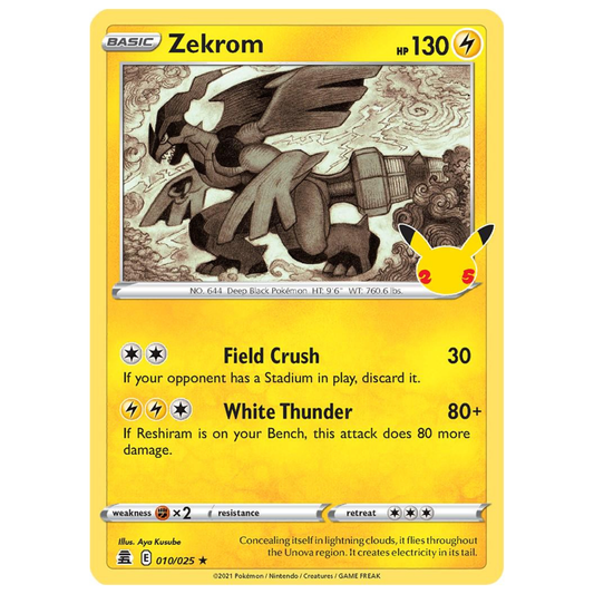 Pokémon TCG: Zekrom #10 – Celebrations Single Card