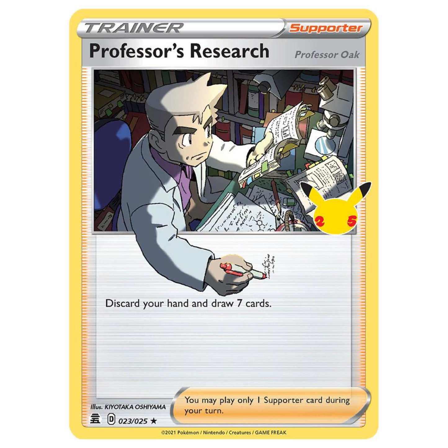 Pokémon TCG: Professor's Research #23 – Celebrations Single Card