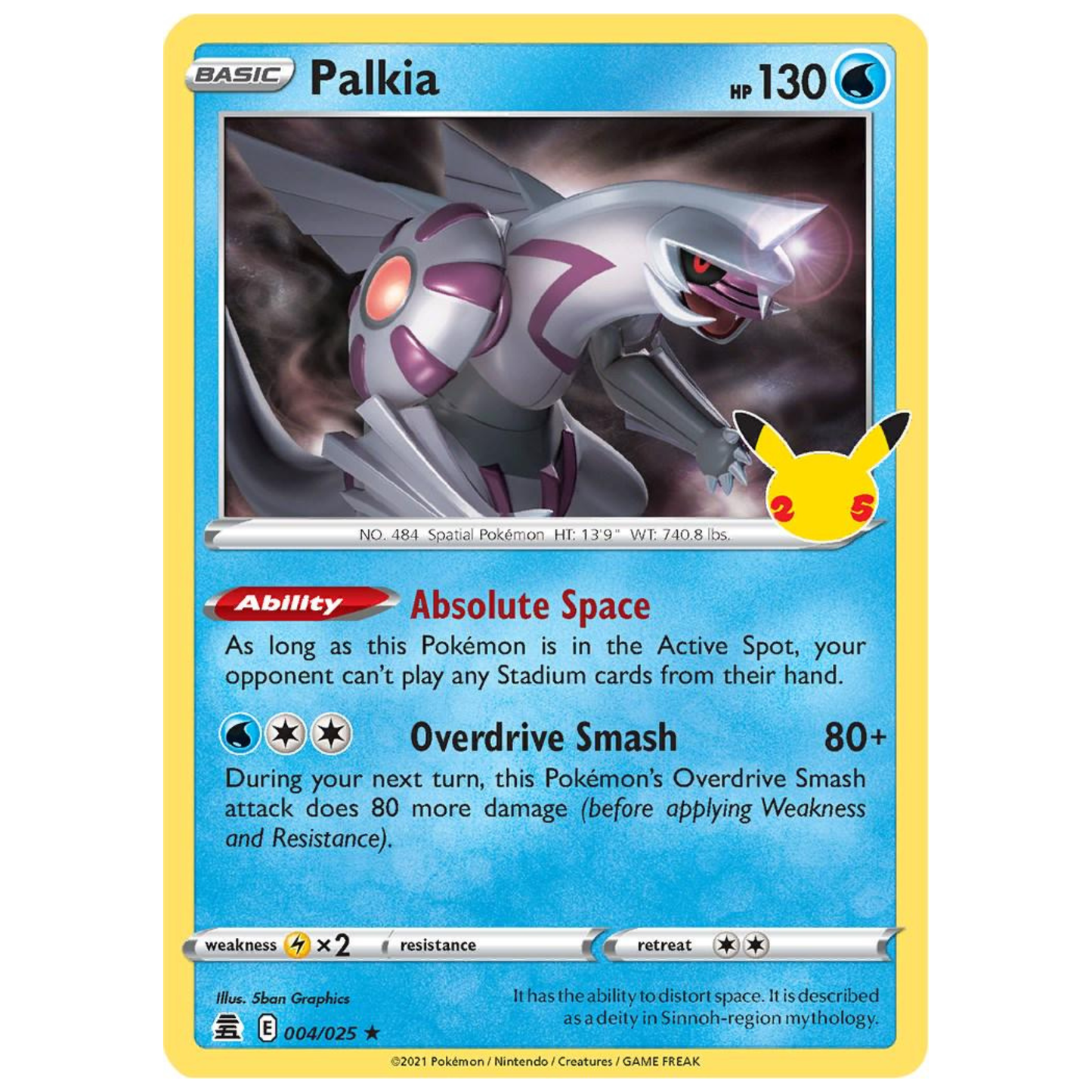 Pokémon TCG: Palkia #4 – Celebrations Single Card