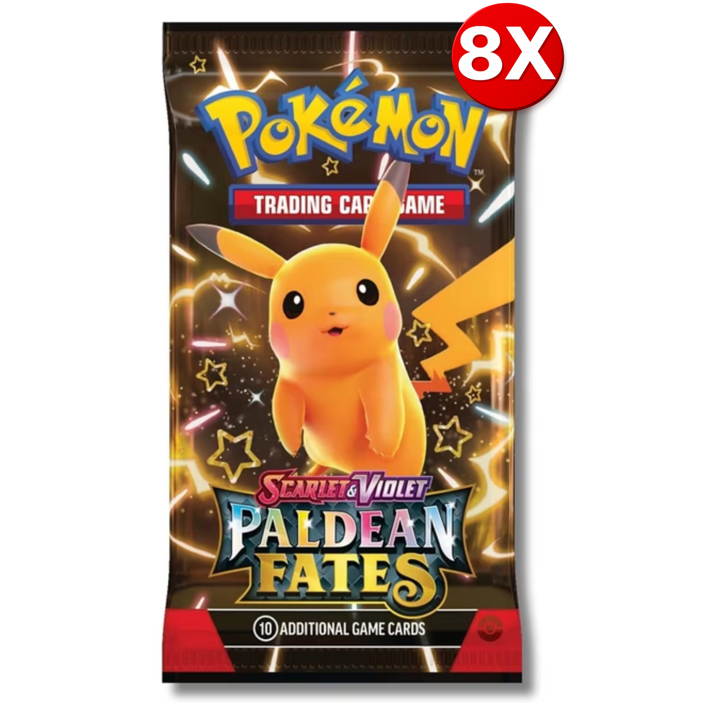 Pokémon TCG: Scarlet & Violet - Paldean Fates Booster Bundle (8 Packs)