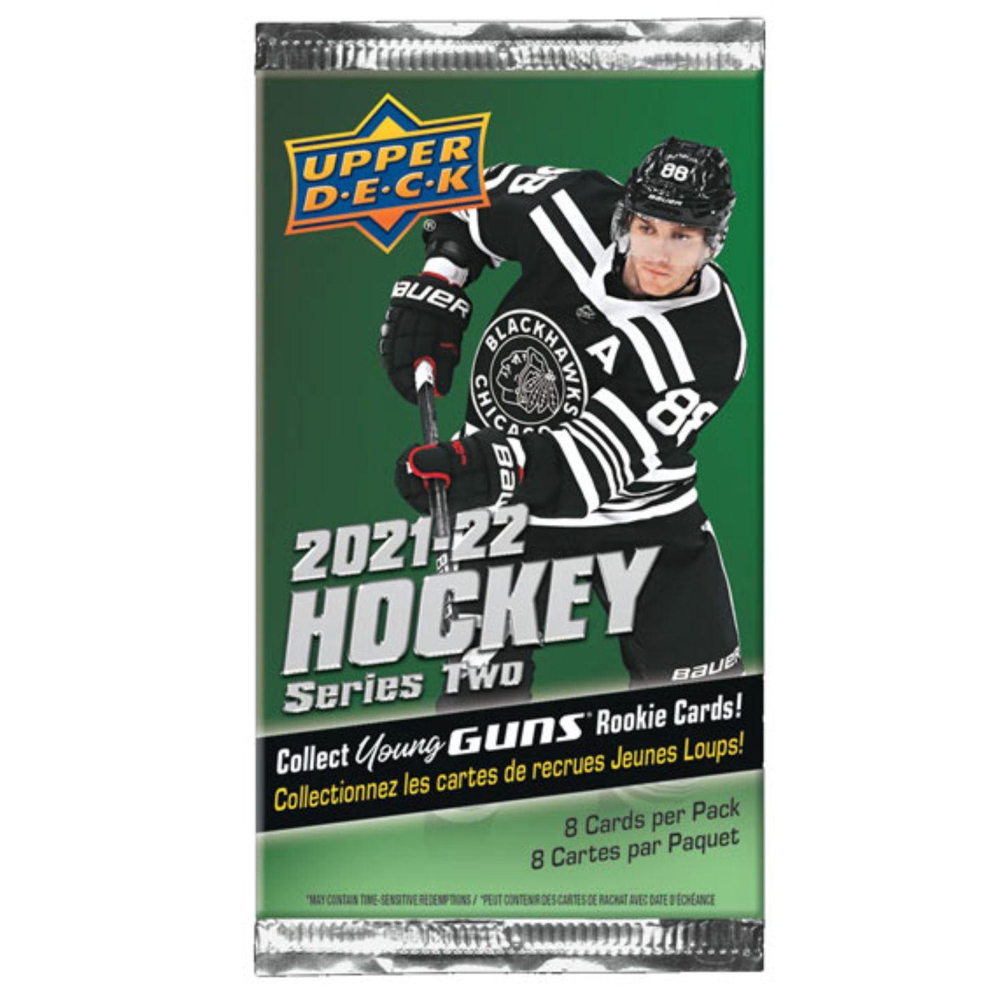 2021-22 Upper Deck Series Two Hockey Pack (8 Cards)