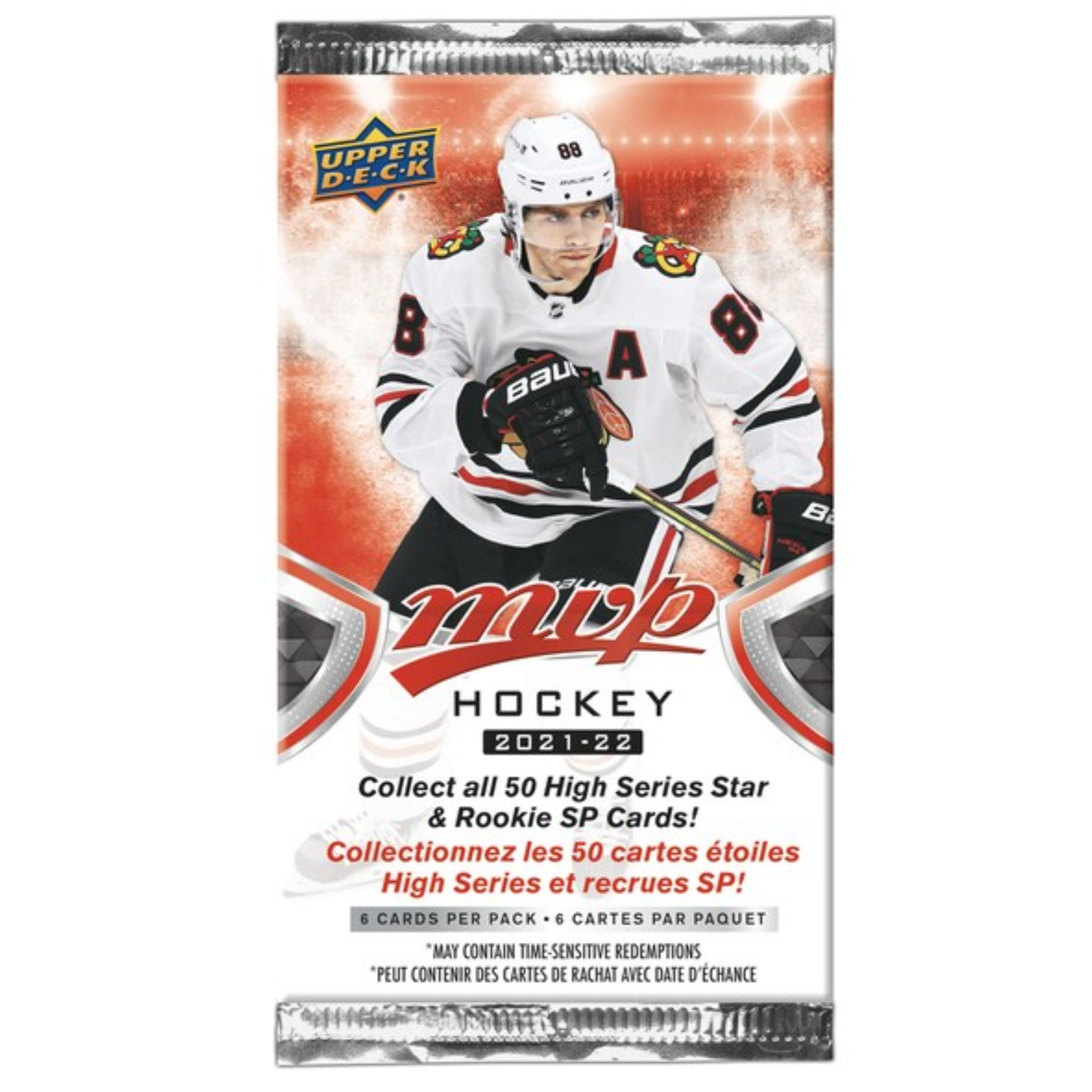 2021-22 Upper Deck MVP Hockey Pack (6 Cards)