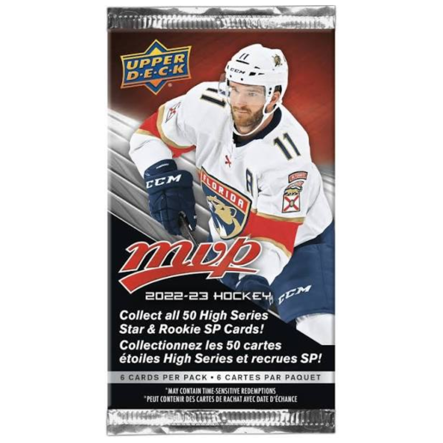 2022-23 Upper Deck MVP Hockey Pack (6 Cards)