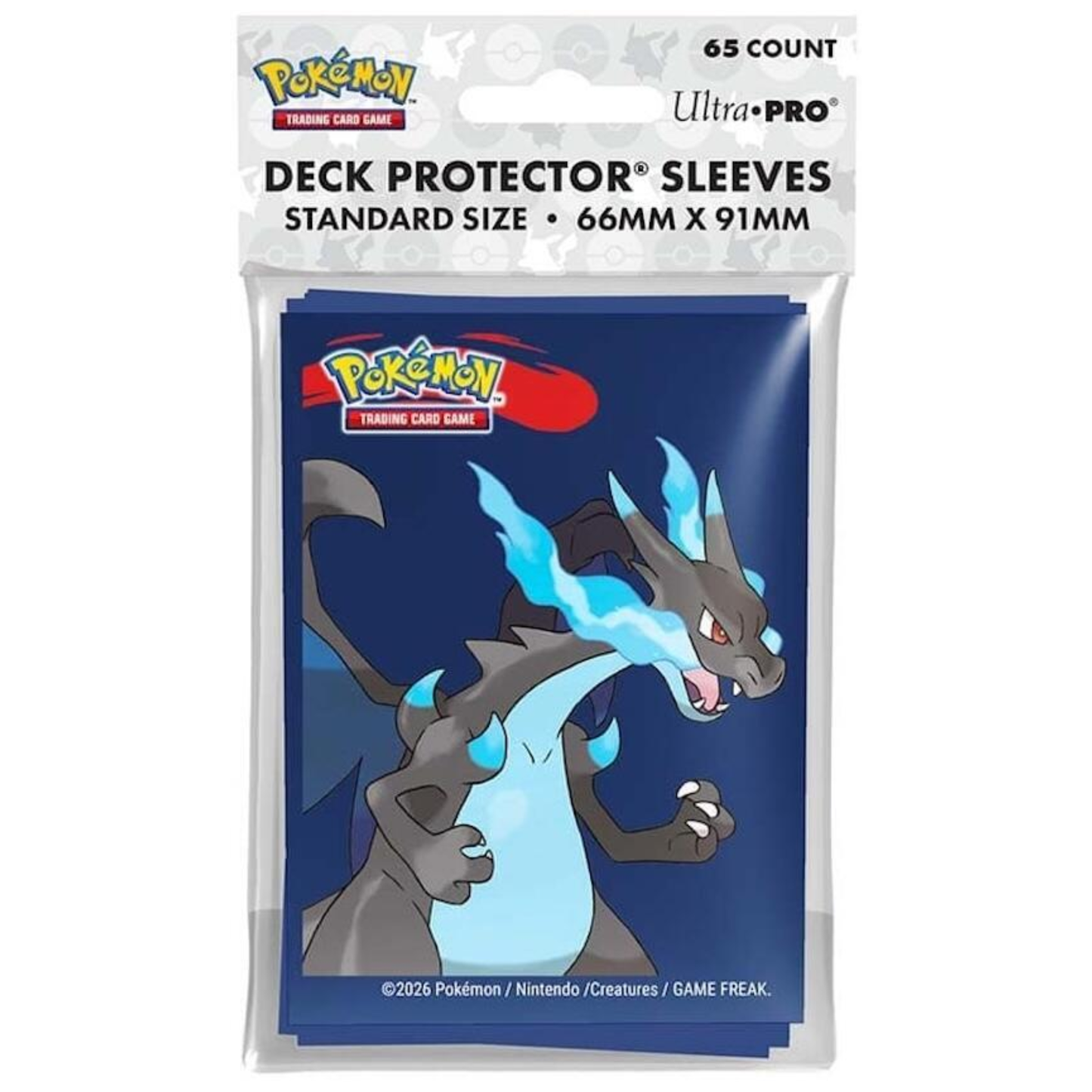 Ultra Pro Pokémon Mega Charizard X Deck Protector Sleeves (65 Count)